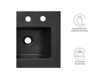 EEI-5068-BLK Cayman 18" Bathroom Sink By Modway