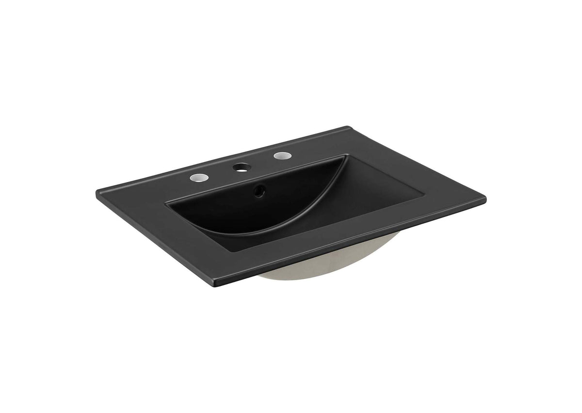 EEI-5069-BLK Cayman 24" Bathroom Sink By Modway