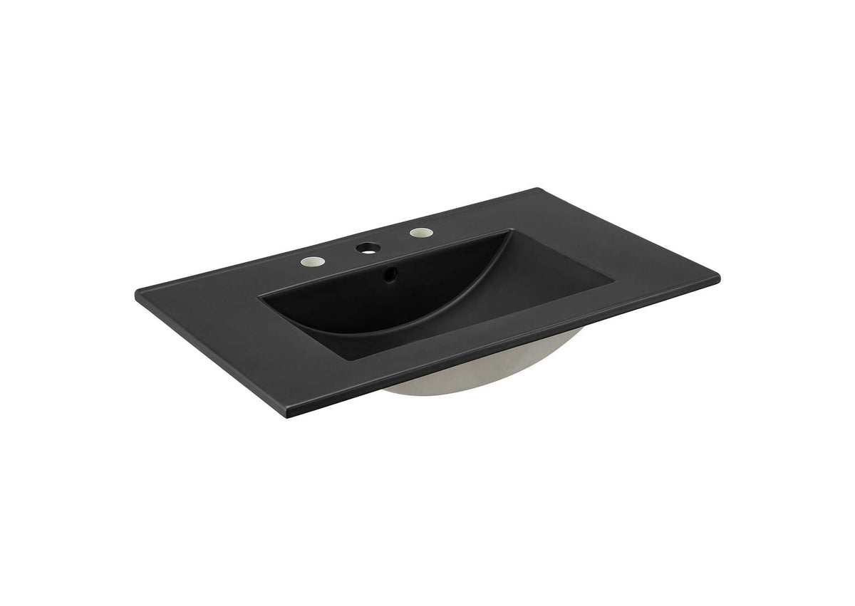 EEI-5070-BLK Cayman 30" Bathroom Sink By Modway