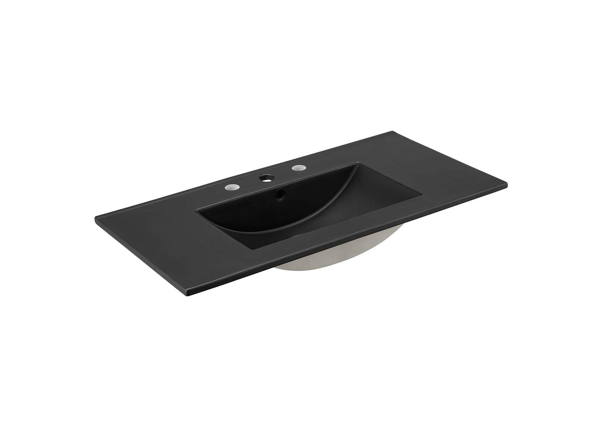 EEI-5071-BLK Cayman 36" Bathroom Sink By Modway