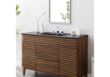 EEI-5072-BLK Cayman 48" Single Basin Bathroom Sink By Modway