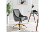 EEI-5079-GRY Discern Performance Velvet Office Chair By Modway