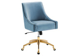 EEI-5079-LBU Discern Performance Velvet Office Chair By Modway