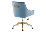 EEI-5079-LBU Discern Performance Velvet Office Chair By Modway