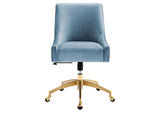 EEI-5079-LBU Discern Performance Velvet Office Chair By Modway