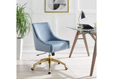 EEI-5079-LBU Discern Performance Velvet Office Chair By Modway