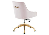 EEI-5079-PNK Discern Performance Velvet Office Chair By Modway