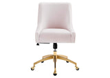 EEI-5079-PNK Discern Performance Velvet Office Chair By Modway