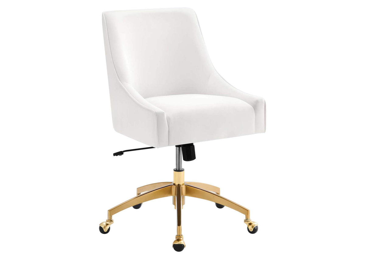 EEI-5079-WHI Discern Performance Velvet Office Chair By Modway