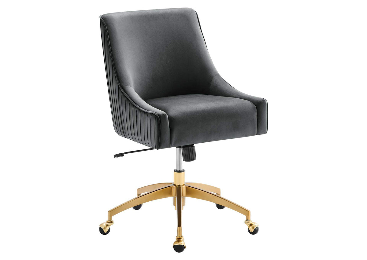 EEI-5080-GRY Discern Performance Velvet Office Chair By Modway