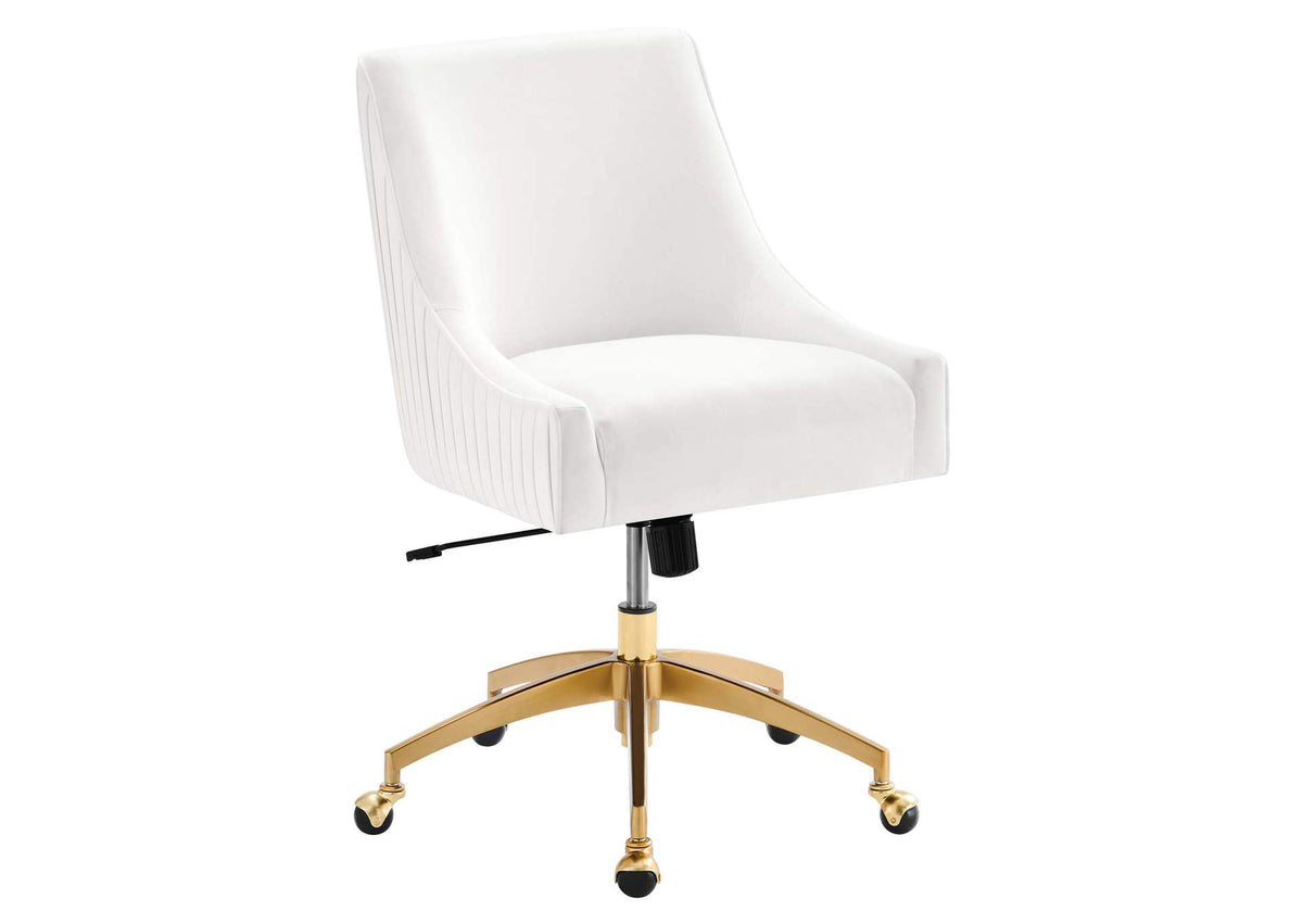 EEI-5080-WHI Discern Performance Velvet Office Chair By Modway