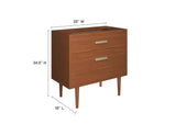 EEI-5083-NAT Cassia 36" Teak Wood Bathroom Vanity Cabinet - Sink Basin Not Included - By Modway