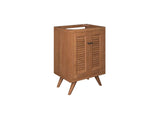 EEI-5086-NAT Birdie 24" Teak Wood Bathroom Vanity Cabinet - Sink Basin Not Included - By Modway