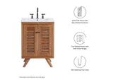 EEI-5086-NAT Birdie 24" Teak Wood Bathroom Vanity Cabinet - Sink Basin Not Included - By Modway