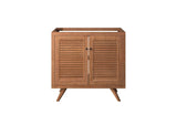 EEI-5087-NAT Birdie 36" Teak Wood Bathroom Vanity Cabinet - Sink Basin Not Included - By Modway