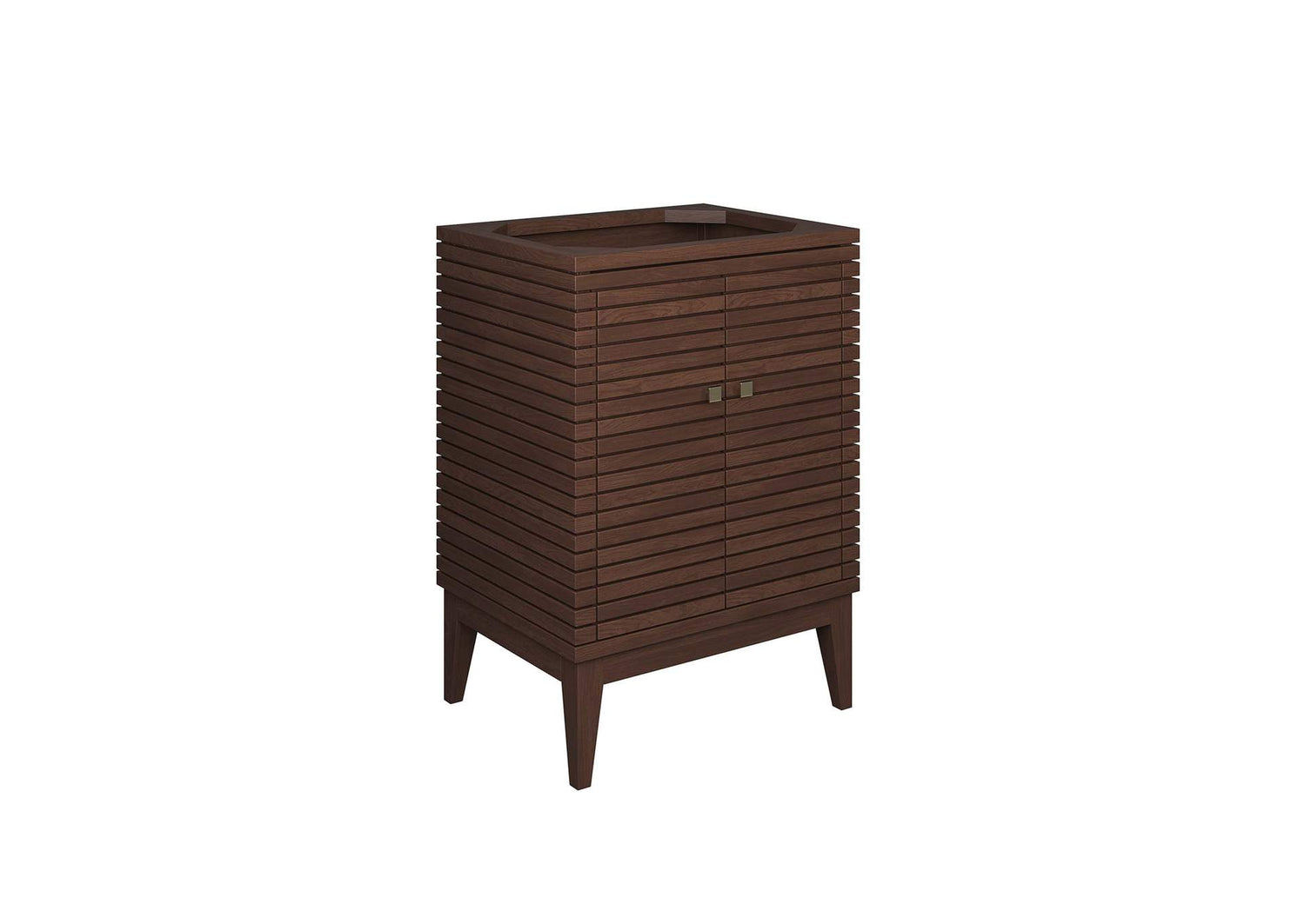 EEI-5088-WAL Ledger 24" Wood Bathroom Vanity Cabinet - Sink Basin Not Included - By Modway