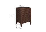 EEI-5088-WAL Ledger 24" Wood Bathroom Vanity Cabinet - Sink Basin Not Included - By Modway