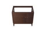 EEI-5089-WAL Ledger 36" Wood Bathroom Vanity Cabinet - Sink Basin Not Included - By Modway
