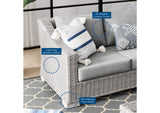 EEI-5091-GRY Conway 4-Piece Outdoor Patio Wicker Rattan Furniture Set By Modway