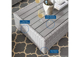 EEI-5092-GRY Conway 5 Piece Outdoor Patio Wicker Rattan Furniture Set By Modway