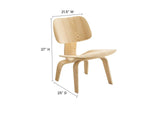 EEI-510-NAT Fathom Wood Lounge Chair By Modway