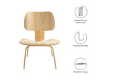 EEI-510-NAT Fathom Wood Lounge Chair By Modway
