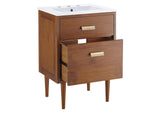 EEI-5108-NAT-WHI Cassia 24" Bathroom Vanity By Modway