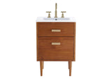 EEI-5108-NAT-WHI Cassia 24" Bathroom Vanity By Modway