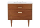 EEI-5109-NAT-WHI Cassia 36" Bathroom Vanity By Modway