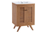EEI-5112-NAT-WHI Birdie 24" Bathroom Vanity By Modway