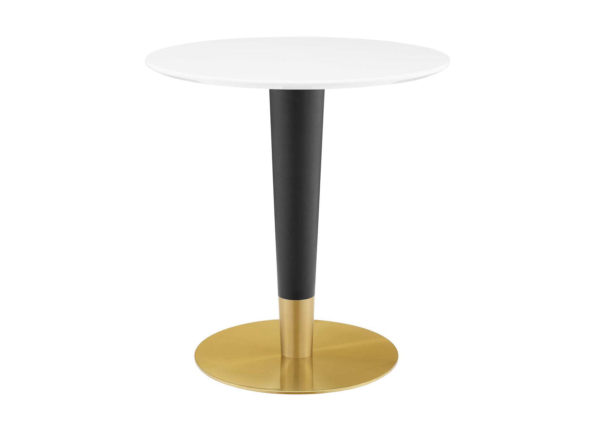 EEI-5116-GLD-WHI Zinque 28" Dining Table By Modway
