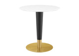 EEI-5116-GLD-WHI Zinque 28" Dining Table By Modway