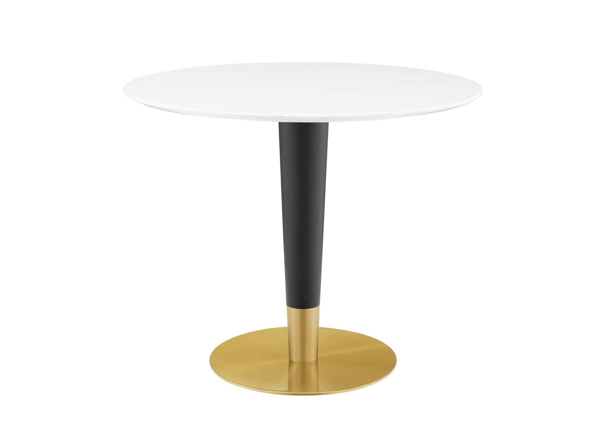 EEI-5117-GLD-WHI Zinque 36" Dining Table By Modway