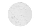 EEI-5121-GLD-WHI Zinque 28" Artificial Marble Dining Table By Modway
