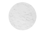 EEI-5122-GLD-WHI Zinque 36" Artificial Marble Dining Table By Modway