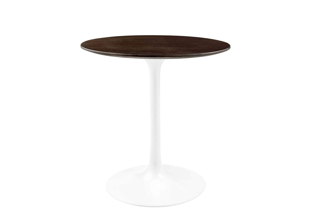 EEI-5155-WHI-CHE Lippa 28" Round Wood Dining Table By Modway