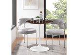 EEI-5155-WHI-CHE Lippa 28" Round Wood Dining Table By Modway
