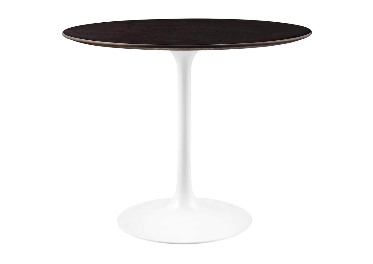 EEI-5157-WHI-CHE Lippa 36" Round Wood Dining Table By Modway