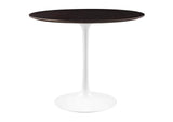 EEI-5157-WHI-CHE Lippa 36" Round Wood Dining Table By Modway
