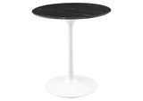 EEI-5167-WHI-BLK Lippa 28" Round Faux Marble Dining Table By Modway