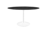 EEI-5185-WHI-BLK Lippa 54" Oval Faux Marble Dining Table By Modway