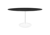 EEI-5186-WHI-BLK Lippa 60" Oval Faux Marble Dining Table By Modway