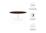 EEI-5187-WHI-CHE Lippa 36" Round Wood Coffee Table By Modway