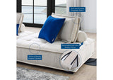 EEI-5204-BEI Saunter 2-Piece Tufted Fabric Fabric Loveseat By Modway
