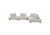 EEI-5208-BEI Saunter 4-Piece Tufted Fabric Fabric Sectional Sofa By Modway