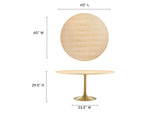 EEI-5233-GLD-NAT Lippa 60" Round Wood Dining Table By Modway