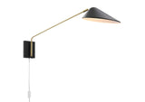 EEI-5295-BLK Journey 24" Swing Arm Wall Sconce By Modway