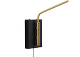 EEI-5295-BLK Journey 24" Swing Arm Wall Sconce By Modway