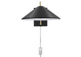 EEI-5296-BLK Journey 7" Swing Arm Wall Sconce By Modway