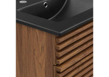 EEI-5350-WAL-BLK Render 24" Bathroom Vanity By Modway
